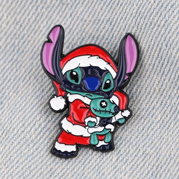 Set of 2 Stitch Enamel Pins Disney Lilo & Stitch Fan Collectible Backpack Badges - Picture 7 of 16